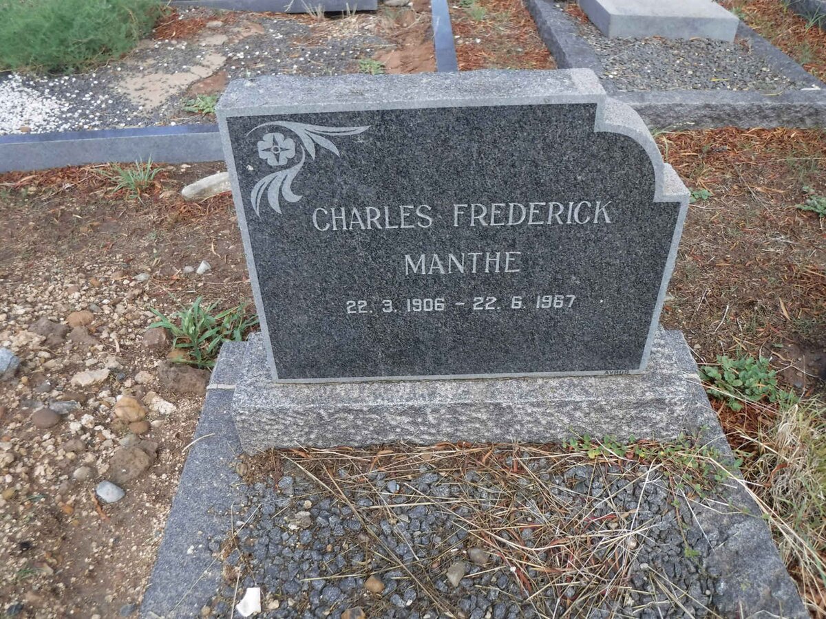 MANTHE Charles Frederick 1906-1967