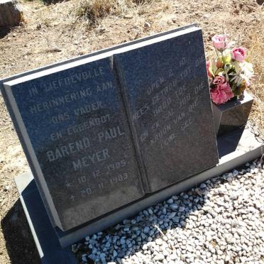 MEYER Barend Paul 1905-1983