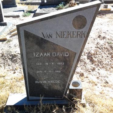 NIEKERK Izaak David, van 1893-1969