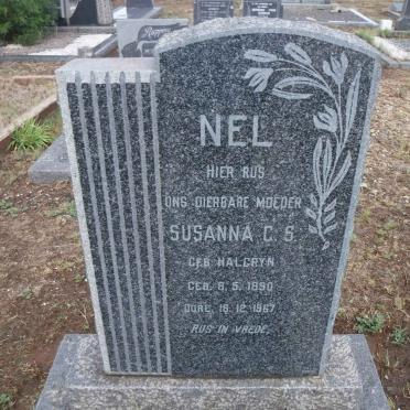 NEL Susanna C.S. nee HALGRYN 1890-1967