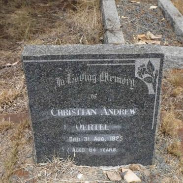 OERTEL Christian Andrew -1925