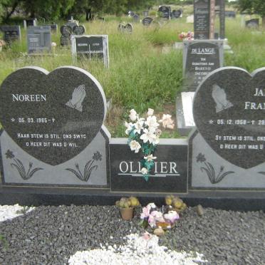 OLIVIER Jakob Francois 1958-2012 &amp; Noreen 1965-