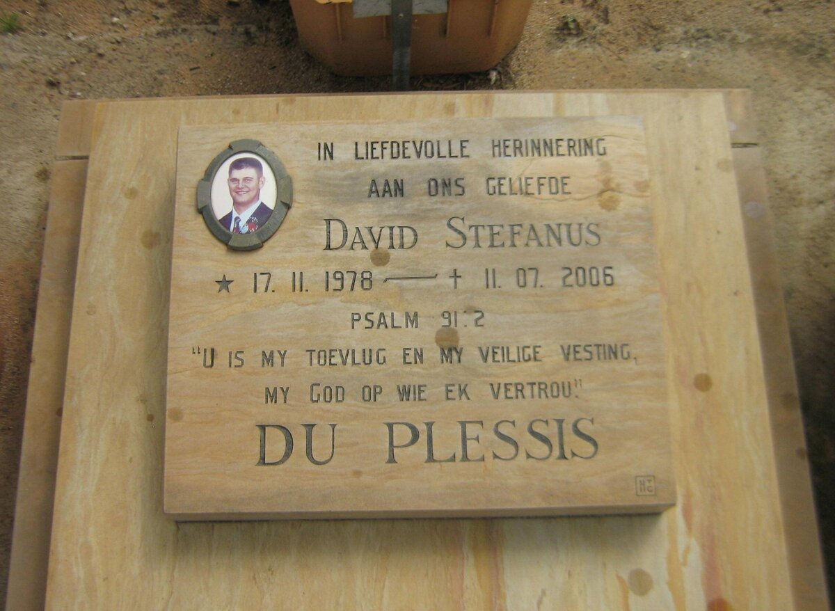 PLESSIS David Stefanus, du 1978-2006