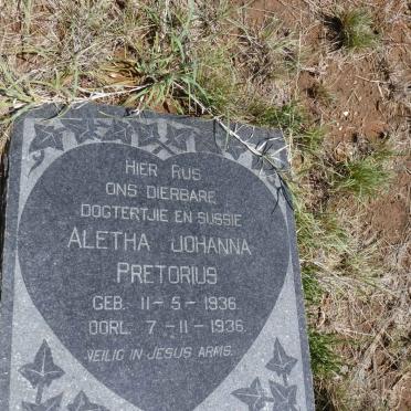 PRETORIUS Aletha Johanna 1936-1936
