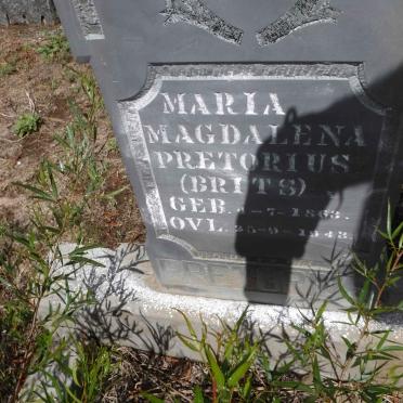 PRETORIUS Maria Magdalena nee BRITS 1863-1943