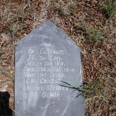 PLOOY J.F., du 1871-1940