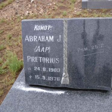 PRETORIUS Abraham J. 1903-1976