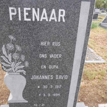 PIENAAR Johannes David 1912-1994