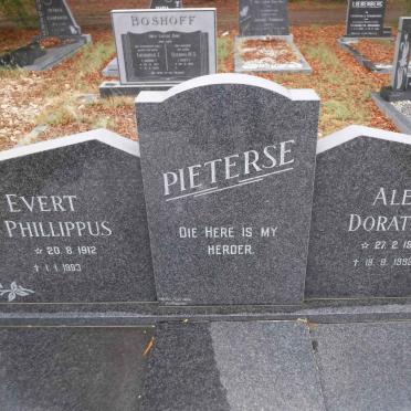 PIETERSE Evert Phillippus 1912-1993 &amp; Aletta Dorathea 1915-1992