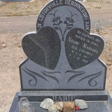 RABIE Naomi Mariana nee ERASMUS 1957-2005