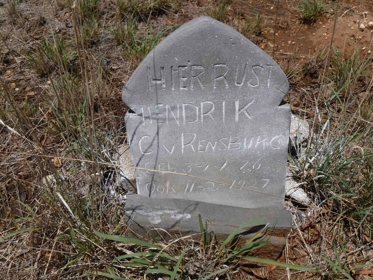 RENSBURG Hendrik C., van 1876-1927