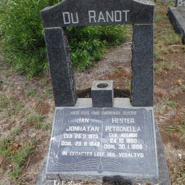 RANDT Jan Jonhatan, du 1873-1948 &amp; Hester Petronella  KELBER 1880-1966