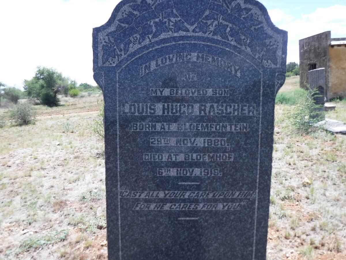 RASCHER Louis Hugo 1880-1918