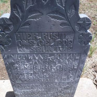 RENSBURG Nicolaas Johannes, Jansen van 1928-1933