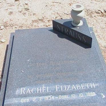 STRAUSS Rachel Elizabeth 1934-1988