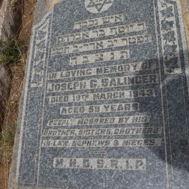 SALINGER Joseph G. -1943