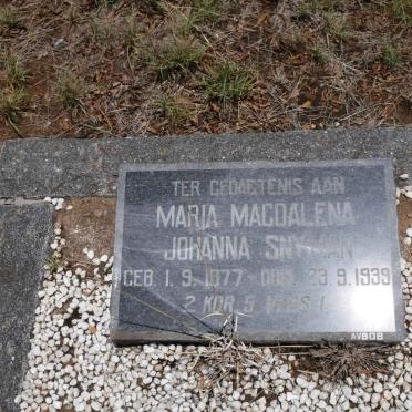 SNYMAN Maria Magdalena Johanna 1877-1939