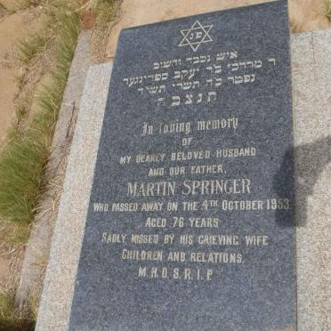 SPRINGER Martin -1953