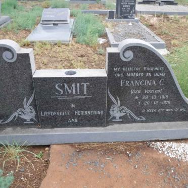 SMIT Francina C. nee VOSLOO 1918-1976