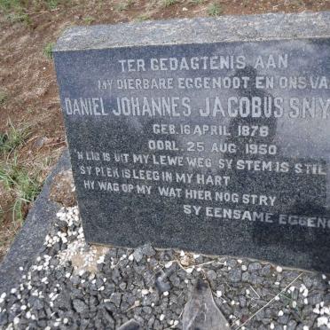 SNYDERS Daniel Johannes Jacobus 1876-1950