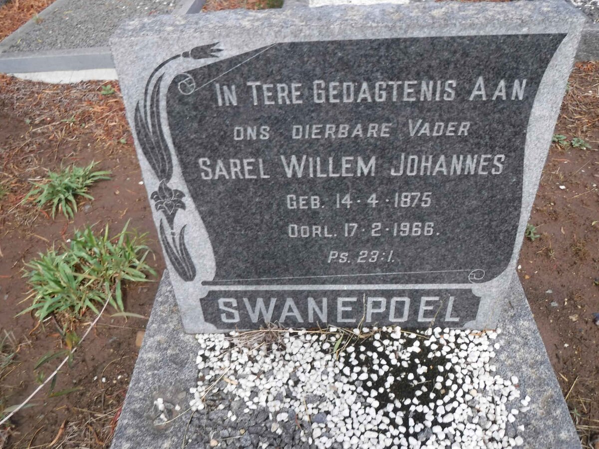 SWANEPOEL Sarel Willem Johannes 1875-1966