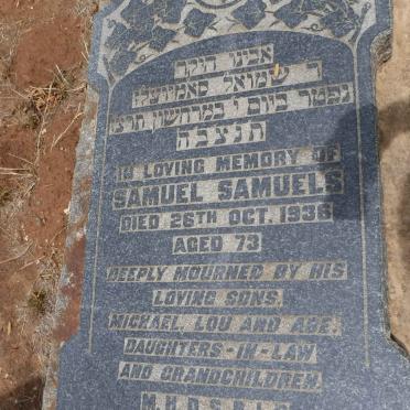 SAMUELS Samuel -1936