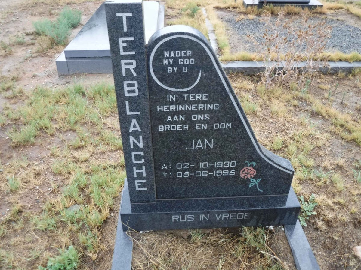 TERBLANCHE Jan 1930-1995