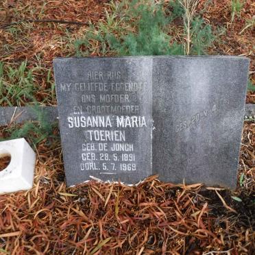 TOERIEN Lewies J.A. 1881-1978 &amp; Susanna Maria DE JONGH  1891-1969