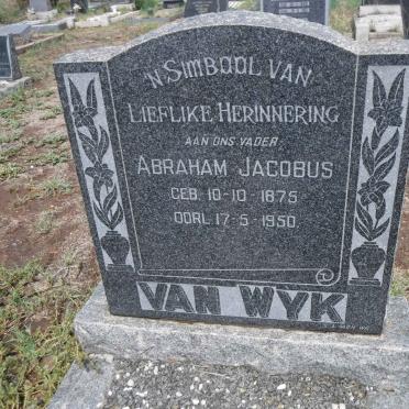 WYK Abraham Jacobus, van 1875-1950