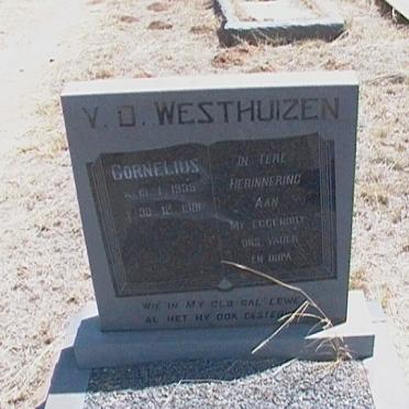 WESTHUIZEN Cornelius, van der 1935-1981