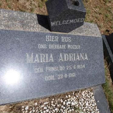 WELGEMOED Maria Adriana nee PRINSLOO 1894-1961