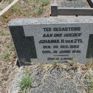 ZYL Johanna H., van 1882-1941
