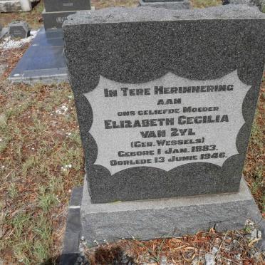 ZYL Elizabeth Cecilia, van nee WESSELS 1883-1946