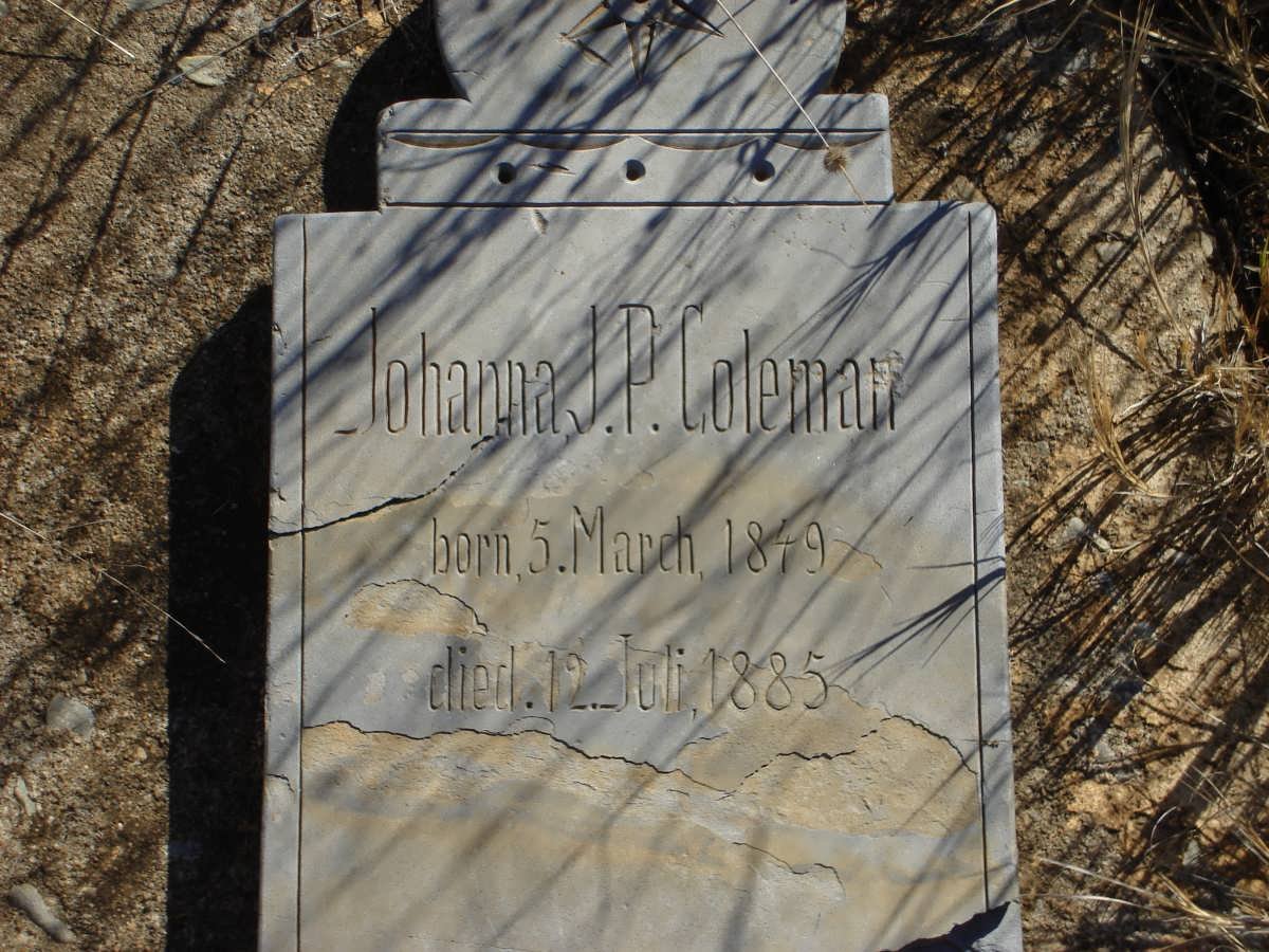 COLEMAN Johanna J.P. 1849-1885