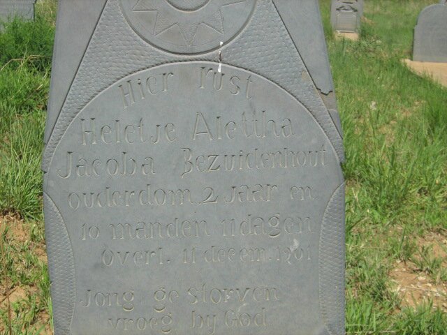 BEZUIDENHOUT Heletje Alettha Jacoba -1901