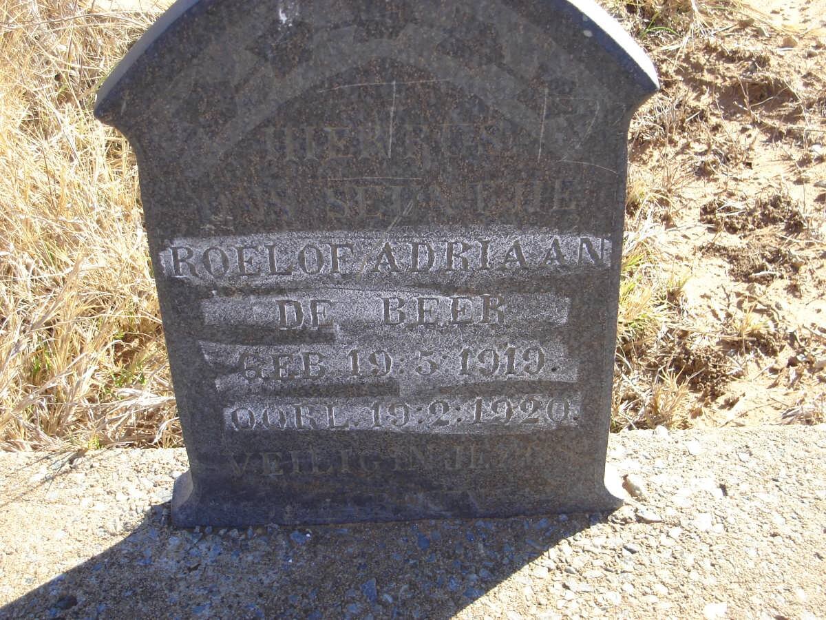 BEER Roelof Adriaan, de 1919-1920