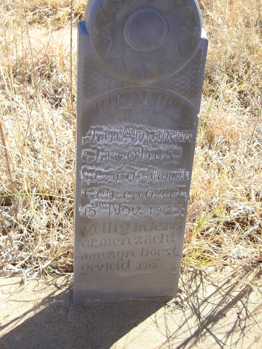 BEZUIDENHOUT Jan Abraham Jacobus 1922-1922