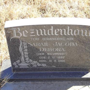 BEZUIDENHOUT Sarah Jacoba Debora nee NIEUWOUDT 1882-1966