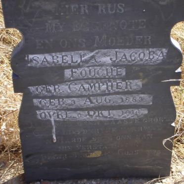 FOUCHE Isabella Jacoba nee CAMPHER 1883-1916