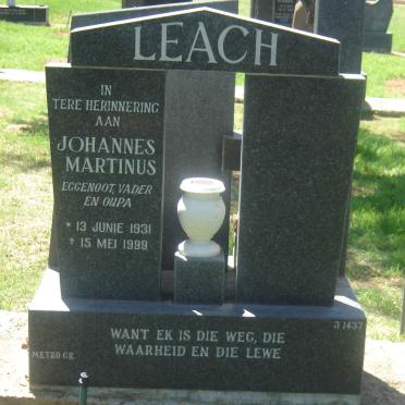 LEACH Johannes Martinus 1931-1999