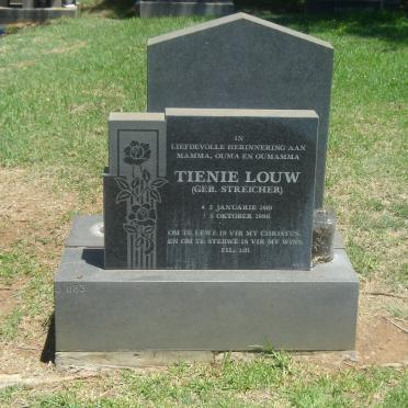 LOUW Tienie nee STREICHER 1910-1996