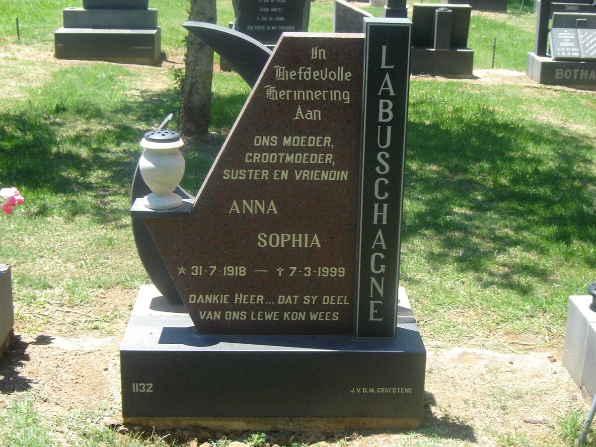 LABUSCHAGNE Anna Sophia 1918-1999