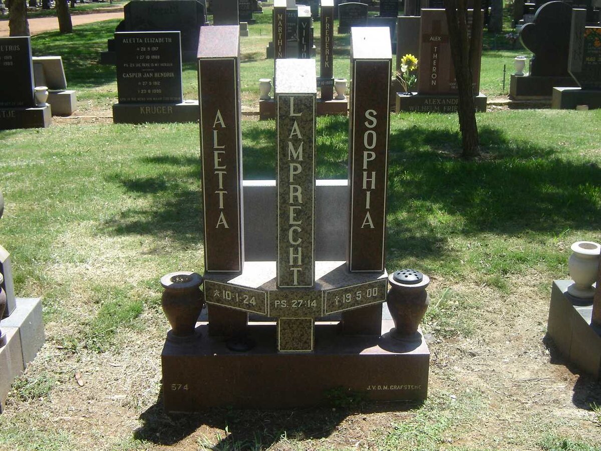 LAMPRECHT Aletta Sophia 1927-2000