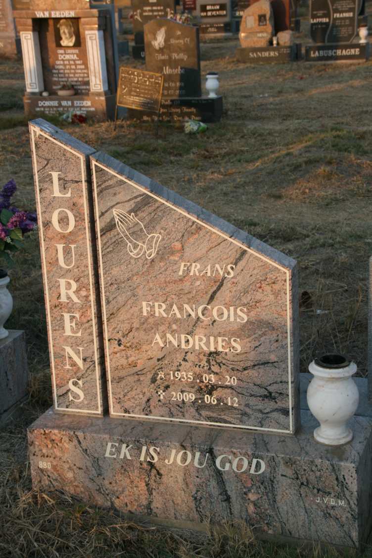LOURENS Francois Andries 1935-2009