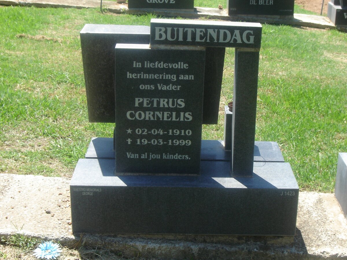 BUITENDAG Petrus Cornelis 1910-1999
