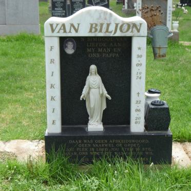 BILJON Frikkie., van 1974-2005