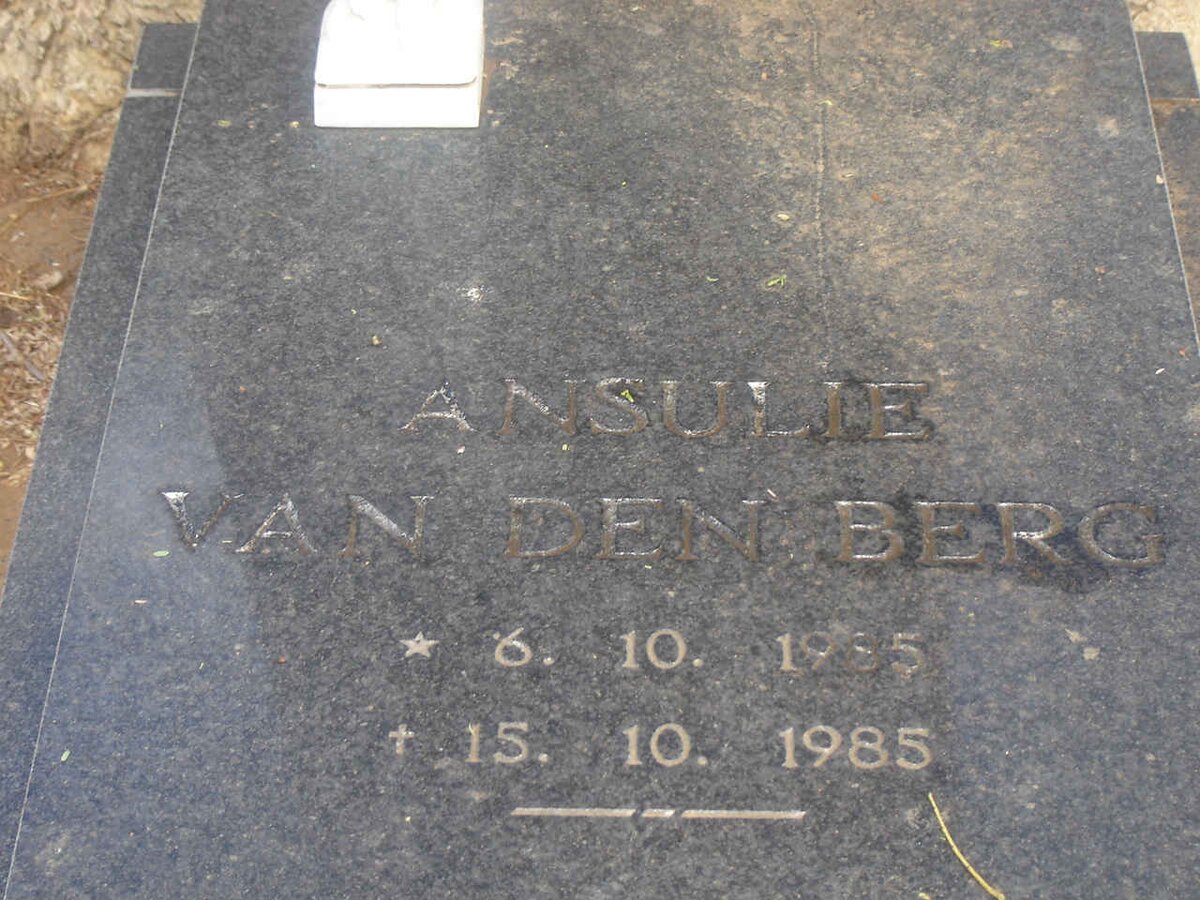BERG Ansulie VAN DEN