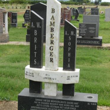 BAMBERGER A.W. 1941-2002 &amp; A.M. 1946-