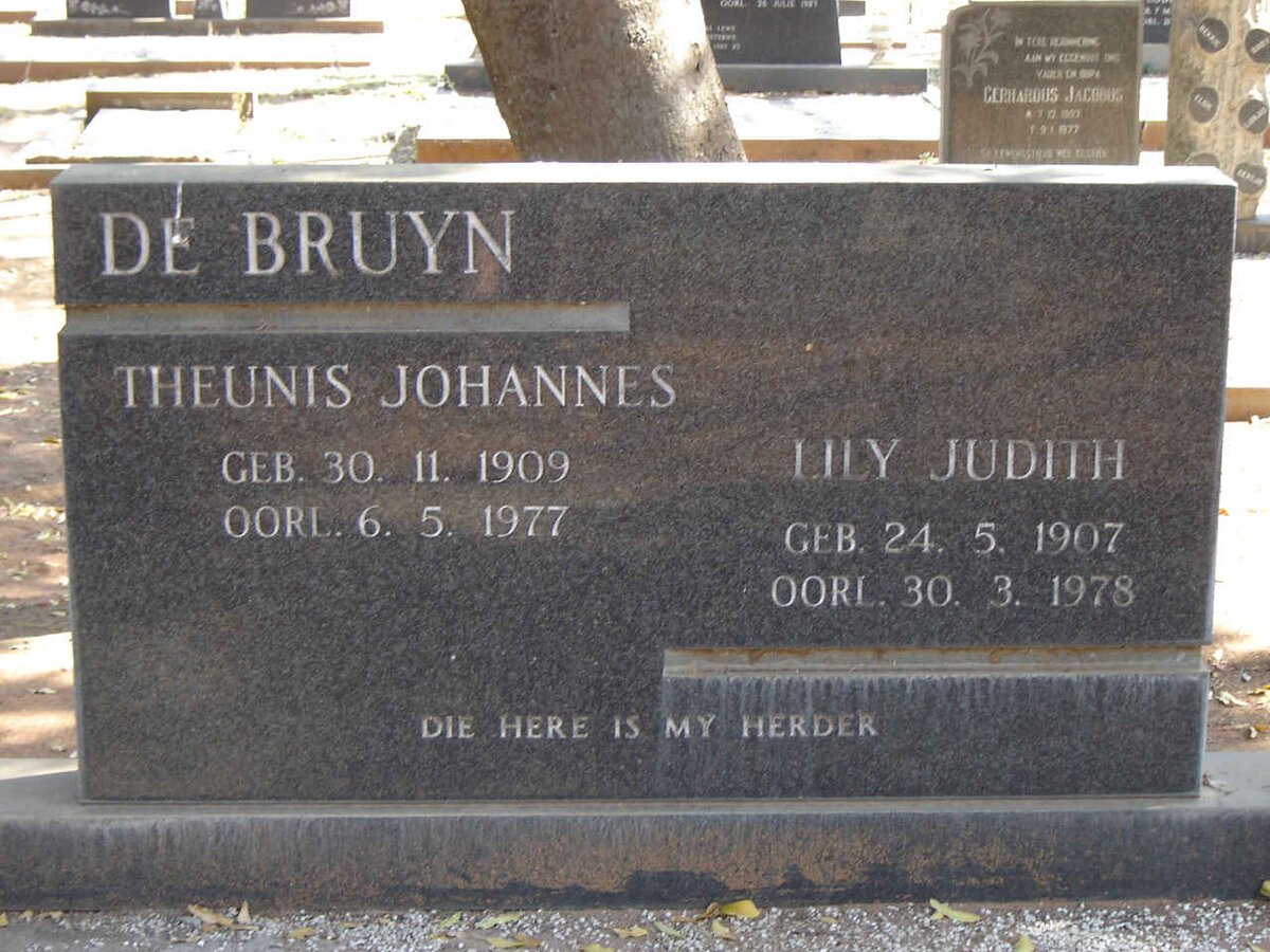 BRUYN Theunis Johannes DE