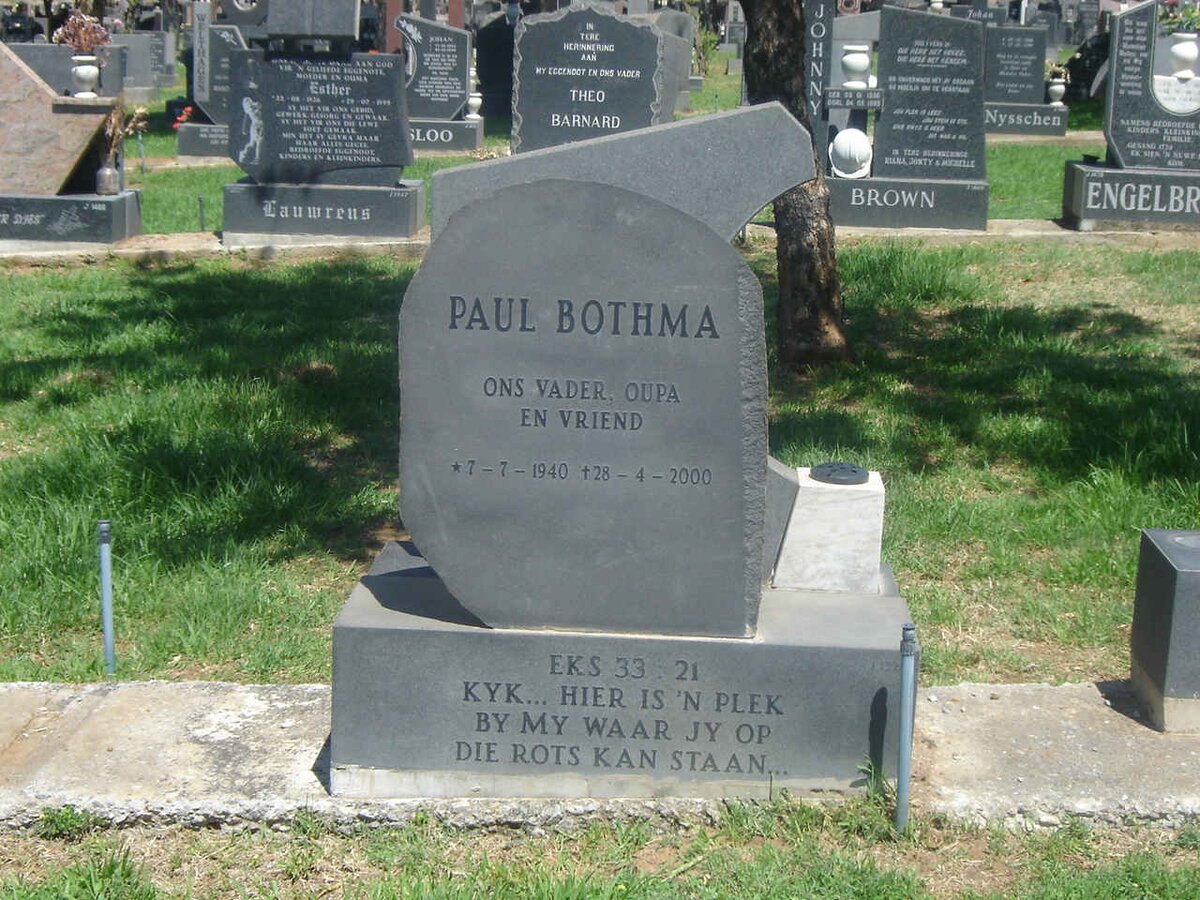 BOTHMA Paul 1940-2000